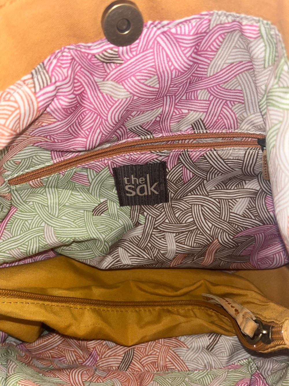 The Sak Bohemian Tan Leather Shoulder Bag, #leather #boho #indie - Picture 6 of 9
